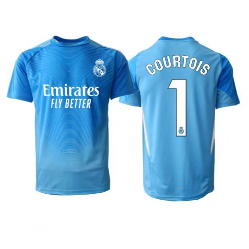 Real Madrid Thibaut Courtois #1 Goalkeeper Replica Home Stadium Shirt 2025-26 Short Sleeve